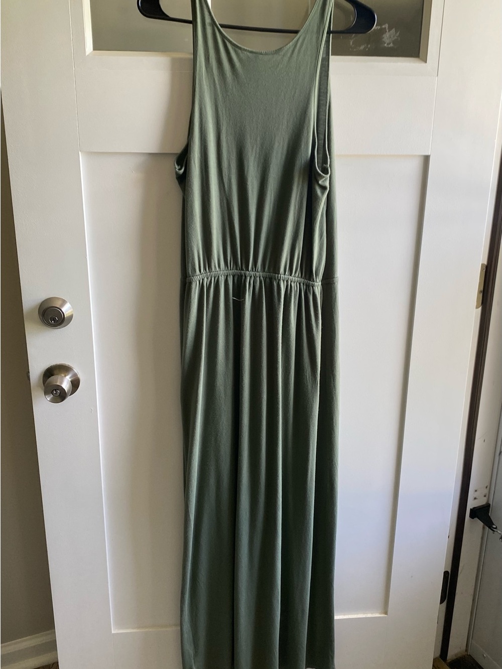 Old Navy Olive Green Sleeveless Maxi Dress
